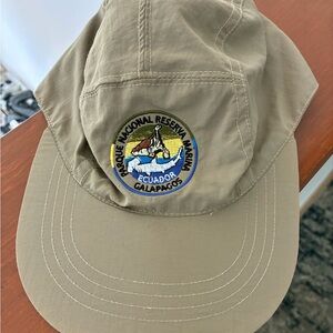 Galapagos National Reserve Tan 5 Panel hat